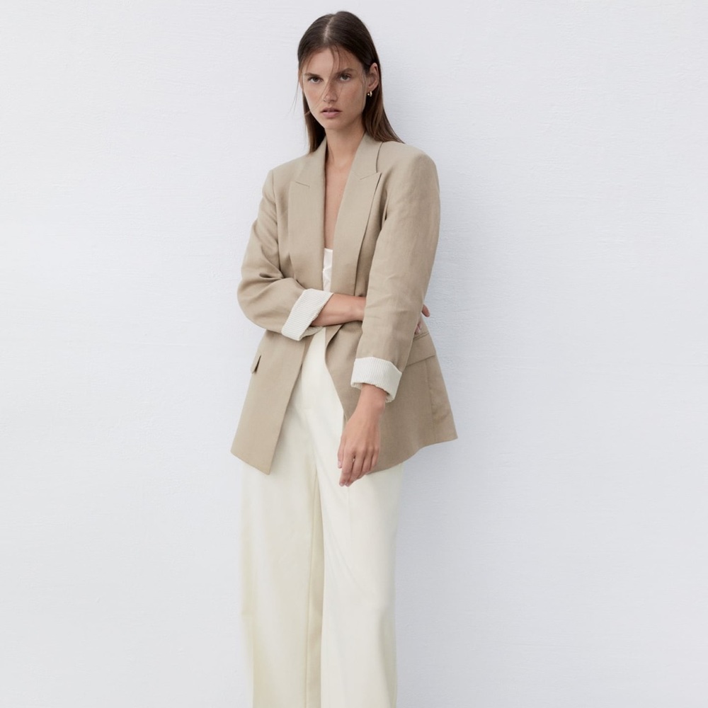 Zara linen blend blazer